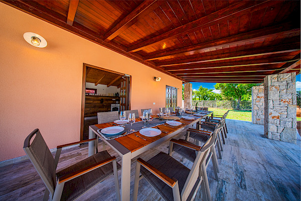 Outdoor lounge area