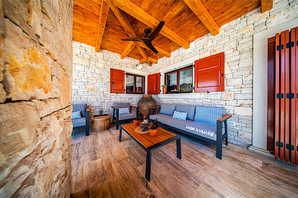 Outdoor lounge area