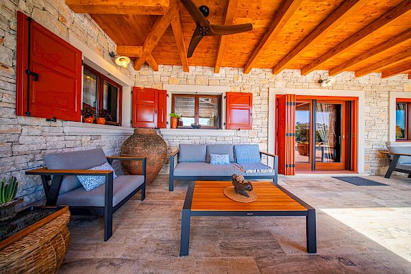 Outdoor lounge area
