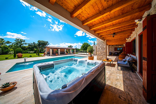 Outdoor lounge area