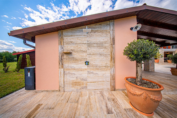 Outdoor lounge area